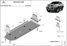 Plieninė kuro bako apsauga Mitsubishi L 200 (2015-2026)