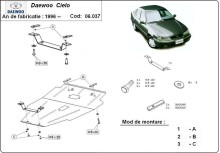 Plieninė variklio apsauga Daewoo Cielo (1995-2008)