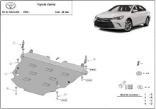 Aliumininė variklio apsauga Toyota Camry (2018-2026)