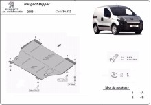 Plieninė variklio apsauga Peugeot Bipper (2007-2021)