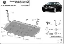 Aliumininė variklio apsauga Skoda Octavia 2 (2009-2012)