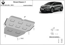Aliumininė variklio apsauga Renault Espace (2015-2026)