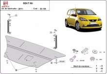 Plieninė variklio apsauga Seat Mii (2011-2026)
