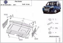 Plieninė variklio apsauga Fiat Doblo (2001-2010)