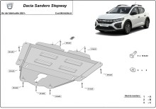 Aliumininė variklio apsauga Dacia Sandero Stepway (2021-2026)