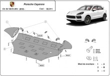 Plieninė variklio apsauga Porsche Cayenne (2018-2026)