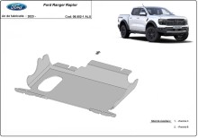 Aliumininė variklio apsauga Ford Ranger Raptor (2023-2026)