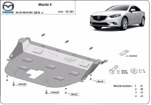 Plieninė variklio apsauga Mazda 6 (2013-2026)