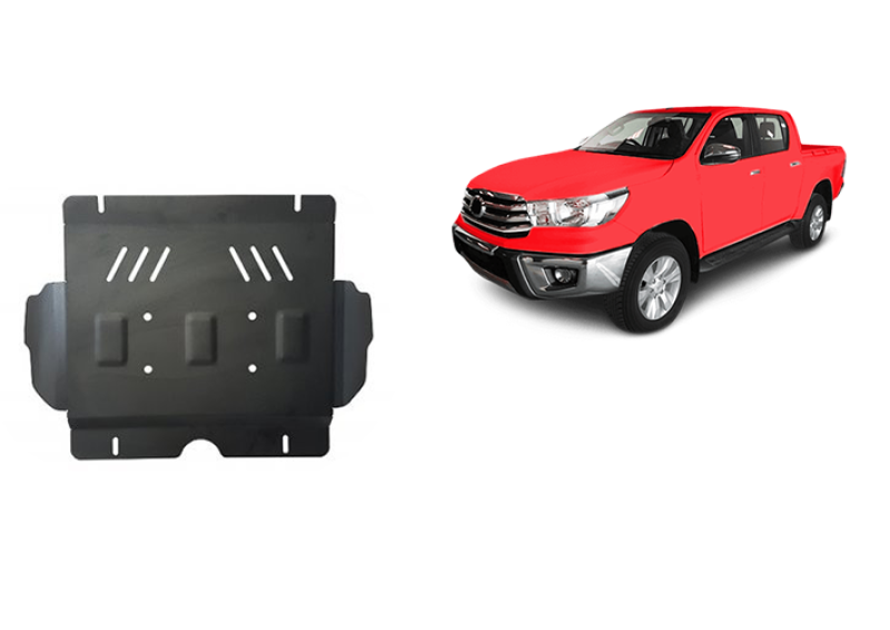 Plieninė variklio apsauga Toyota Hilux Revo (2016-2026)