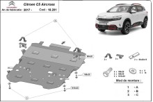 Plieninė variklio apsauga Citroen C5 Aircross (2017-2026)