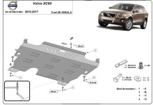 Aliumininė variklio apsauga Volvo XC60 (2010-2017)