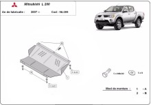 Plieninė radiatoriaus apsauga Mitsubishi L 200 (2005-2015)