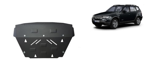 Plieninė radiatoriaus apsauga BMW X3 (2003-2010) Plieninė radiatoriaus apsauga BMW X3 (2003-2010)