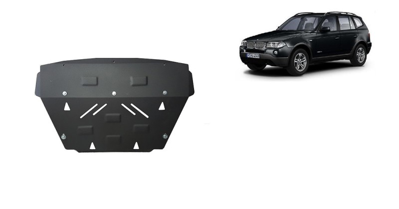 Plieninė radiatoriaus apsauga BMW X3 (2003-2010)