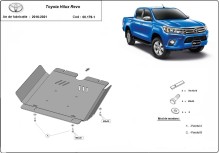 Aliumininė pavarų dėžės apsauga Toyota Hilux Revo (2016-2026)