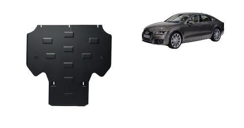 Plieninė pavarų dėžės apsauga Audi A7 (2011-2018) Plieninė pavarų dėžės apsauga Audi A7 (2011-2018)