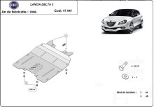Plieninė variklio apsauga Lancia Delta 3 (2008-2014)