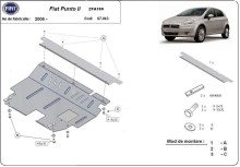 Plieninė variklio apsauga Fiat Punto (2006-2018)