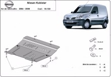Plieninė variklio apsauga Nissan Kubistar (2004-2008)