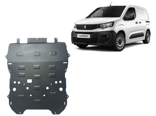 Plieninė variklio apsauga Peugeot Partner (2018-2026)