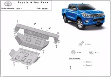 Plieninė variklio apsauga Toyota Hilux Revo (2016-2026)