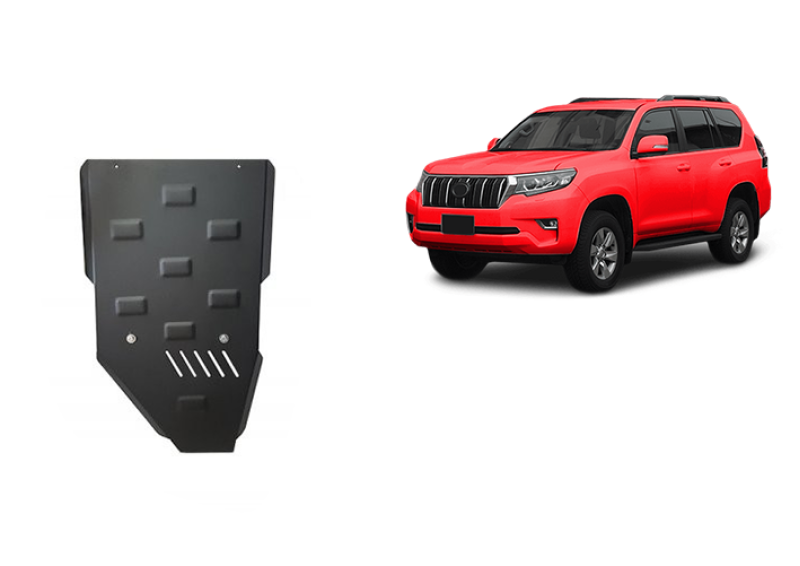 Plieninė pavarų dėžės apsauga Toyota Land Cruiser 150 (2009-2026)