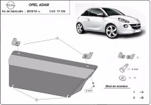 Plieninė variklio apsauga Opel Adam (2012-2019)