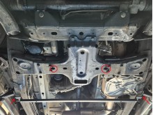 Plieninė pavarų dėžės ir reduktoriaus apsauga Volkswagen Amarok - V6 automat (2016-2022)