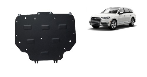 Plieninė pavarų dėžės apsauga Audi Q7 (2015-2026) Plieninė pavarų dėžės apsauga Audi Q7 (2015-2026)