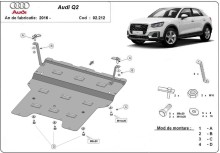 Plieninė variklio apsauga Audi Q2 (2016-2020)