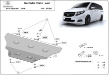 Plieninė variklio apsauga Mercedes Viano W447, 4x2, 1.6 D (2014-2026)