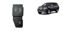 Plieninė pavarų dėžės apsauga Mitsubishi Pajero Sport 2 (2008-2016)