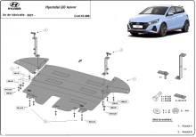Plieninė variklio apsauga Hyundai i20 Hybrid (2021-2026)