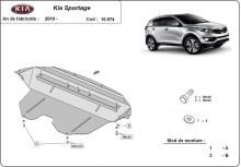 Plieninė variklio apsauga Kia Sportage (2011-2015)