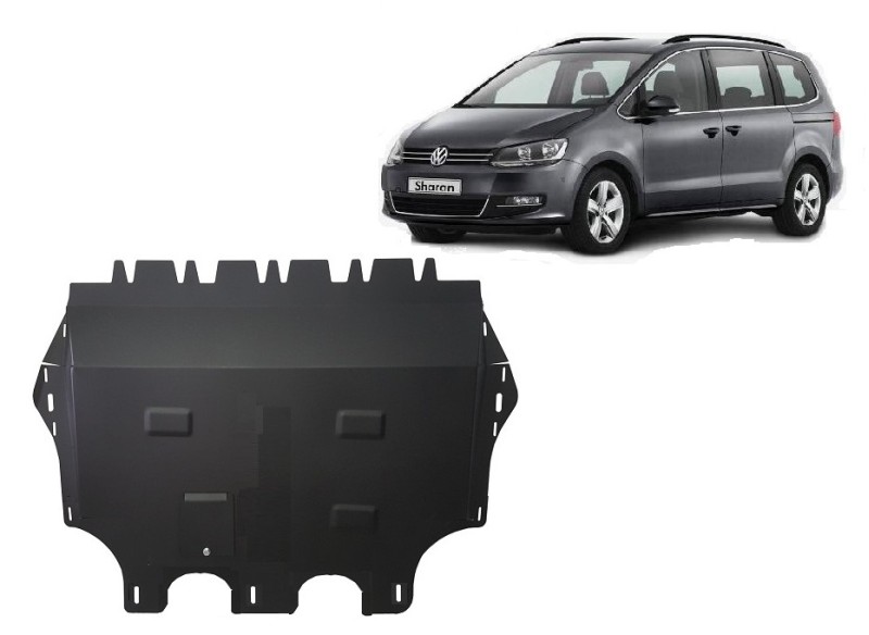 Plieninė variklio apsauga Volkswagen Sharan (su Webasto) (2010-2022)