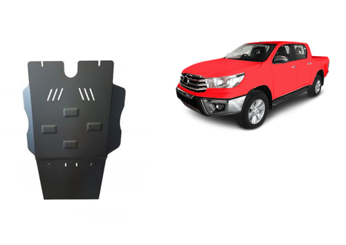 Plieninė pavarų dėžės ir DPF filtro apsauga Toyota Hilux (2004-2015) Plieninė pavarų dėžės ir DPF filtro apsauga Toyota Hilux (2004-2015)