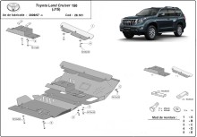 Aliumininė variklio apsauga Toyota Land Cruiser 150 (2009-2023)
