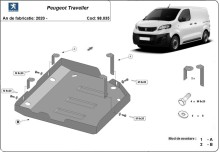Plieninė AdBlue bako apsauga Peugeot Traveller (2020-2026)