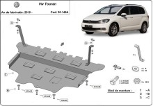 Plieninė variklio apsauga VW Touran - automatinė pavarų dėžė (2015-2026)