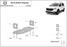Plieninė EGR apsauga Dacia Dokker Stepway (2012-2020)