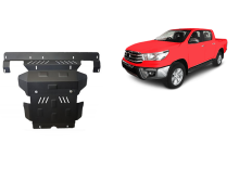 Plieninė variklio apsauga Toyota Hilux Revo (2016-2026)
