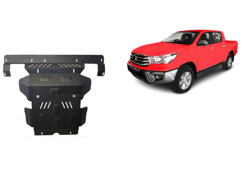 Plieninė variklio apsauga Toyota Hilux Revo (2016-2026)