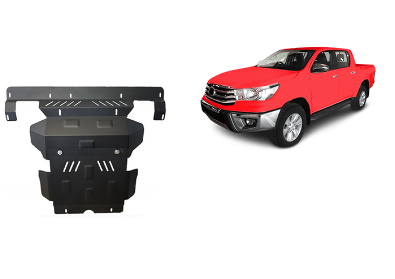 Plieninė variklio apsauga Toyota Hilux Revo (2016-2026)