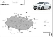 Plieninė variklio apsauga Peugeot 308 (2018-2026)