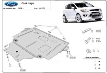 Plieninė variklio apsauga Ford Kuga (2008-2012)