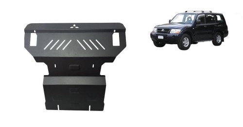 Plieninė variklio apsauga Mitsubishi Pajero 3 (V60, V70) (1999-2007)