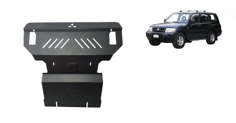Plieninė variklio apsauga Mitsubishi Pajero 3 (V60, V70) (1999-2007)