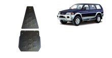 Plieninė pavarų dėžės ir reduktoriaus apsauga Mitsubishi Pajero Sport 1 (1998-2007)