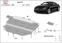 Plieninė variklio apsauga Audi TT (2006-2014)