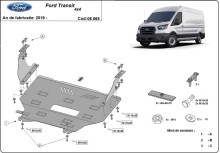 Plieninė variklio apsauga Ford Transit - 4x4 (2013-2023)